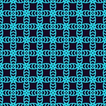 Seamless pattern. Ornament of lines and curls. Linear abstract background. Stock Illustration