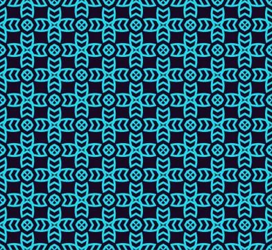 Seamless pattern. Ornament of lines and curls. Linear abstract background. Illustrazione stock