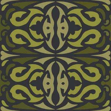 Seamless pattern ornament in tribe style. Vector Illustrazione stock