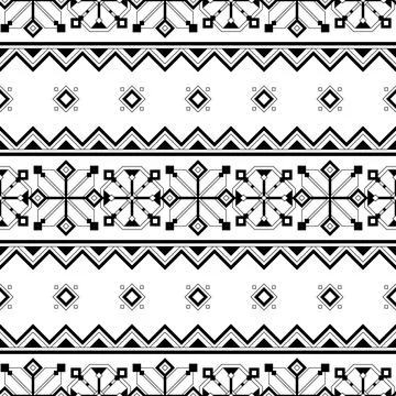 Seamless Pattern with Ornamental Composition Inspired by Ukrainian Traditio.. Illustrazione stock