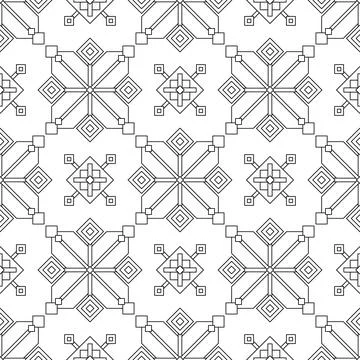 Seamless Pattern with Ornamental Composition Inspired by Ukrainian Traditio.. Stock Illustration
