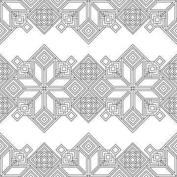 Seamless Pattern with Ornamental Composition Inspired by Ukrainian Traditio.. Stock Illustration