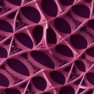 Seamless pattern of an ornamental pink batik cloth on a purple background Stock Illustration