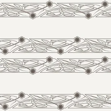 Seamless pattern of ornaments in Celtic style Stock Illustration