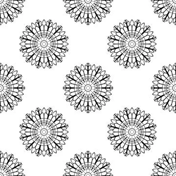 Seamless pattern with ornaments. Colorful texture for textile, wallpaper, pac Stock Illustration