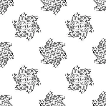 Seamless pattern with ornaments. Colorful texture for textile, wallpaper, pac Stock Illustration