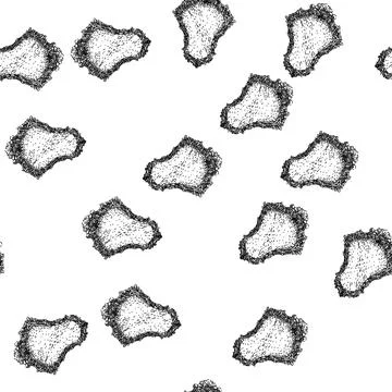 Seamless pattern ornate vintage mirror sketch hand drawn Illustrazione stock