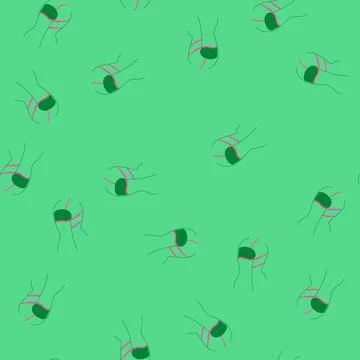 Seamless pattern otg ski mask cartoon vector Stock Illustration