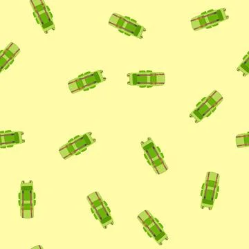 Seamless pattern outdoor backpack camp cartoon vector 스톡 일러스트