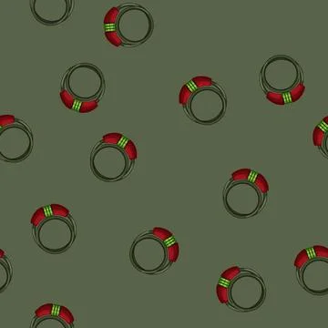 Seamless pattern outdoor bicycle lock cartoon vector Stock Illustration