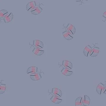 Seamless pattern outdoor gloves heated cartoon vector Stock Illustration