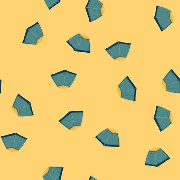 Seamless pattern outdoor tent camp color icon vector Stockillustratie