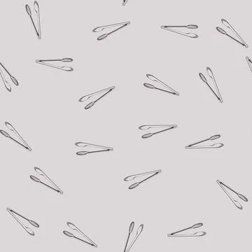 Seamless pattern outdoor tongs hand cartoon vector Stock Illustration