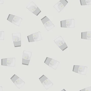 Seamless pattern outlet smar plug cartoon vector Stock Illustration