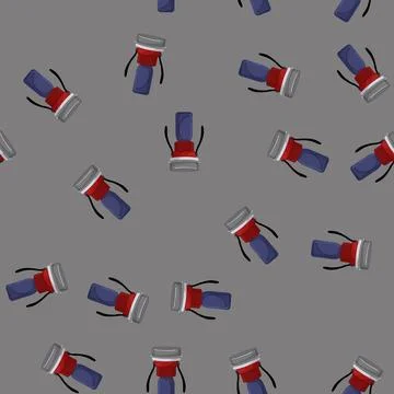 Seamless pattern outside heater gas cartoon vector 库存插图
