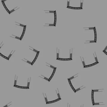 Seamless pattern outside pergola patio cartoon vector イラスト素材