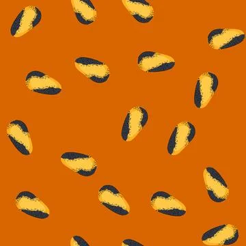 Seamless pattern oval abstract nail art design with textured colors Stock Illustration