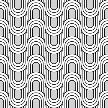 Seamless pattern with oval Stock Illustration