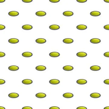 Seamless pattern with oval lime buttons on white background Stockillustratie