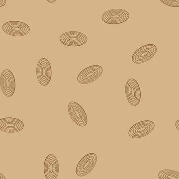 Seamless pattern Oval natural fiber rug with braided design Stock Illustration
