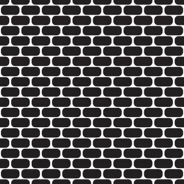 Seamless pattern with ovals. Brick wall. Stock Illustration