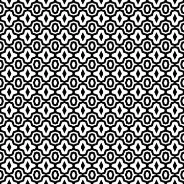 Seamless pattern with overlapping geometric shapes forming abstract ornament 스톡 일러스트