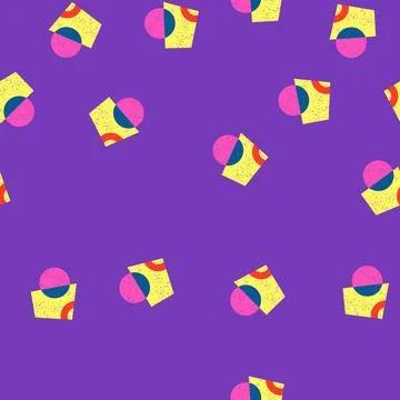 Seamless pattern overlay risograph effect cartoon vector イラスト素材