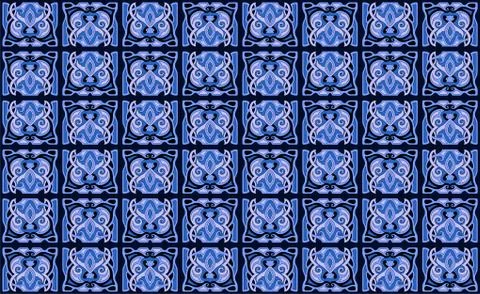 Seamless pattern with owls Stock Illustration