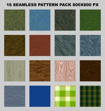 Seamless pattern pack Stock Illustration