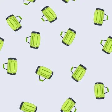 Seamless pattern pack weekender bag cartoon vector 스톡 일러스트