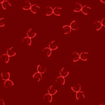 Seamless pattern package red bow ribbon cartoon vector Stock Illustration