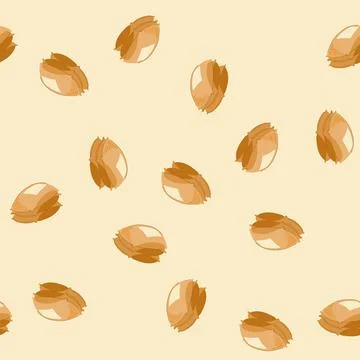 Seamless pattern packaging cereal bag cartoon vector 스톡 일러스트