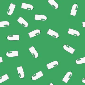 Seamless pattern packaging milk bottle plastic cartoon vector Stock Illustration