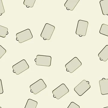 Seamless pattern Packing cube organizing travel items for efficient luggage Illustrazione stock