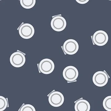 Seamless pattern pad charging stand wireless cartoon vector Stock Illustration