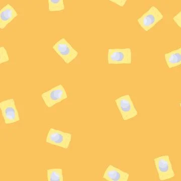 Seamless pattern pad cotton pads cartoon vector Stock Illustration