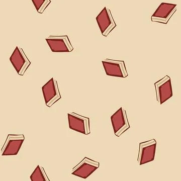 Seamless pattern page old book cartoon vector 스톡 일러스트
