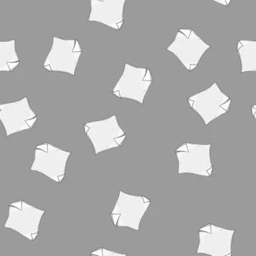Seamless pattern page paper curl cartoon vector Stock Illustration