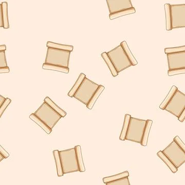 Seamless pattern page papyrus parchment cartoon vector イラスト素材