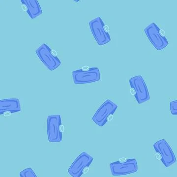 Seamless pattern pain ice pack for injuries cartoon vector Stockillustratie