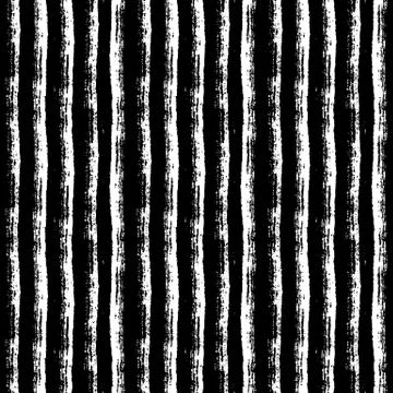 Seamless pattern with paint brush lines. Vector striped background. 스톡 일러스트