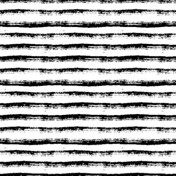 Seamless pattern with paint brush lines. Vector striped background. Stock Illustration