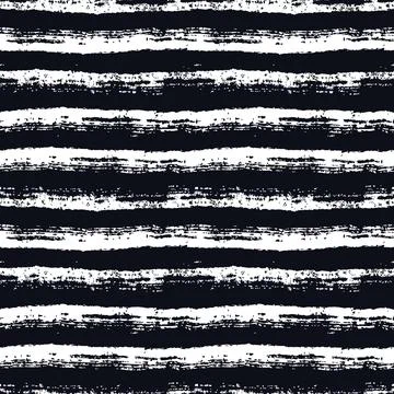 Seamless pattern with paint brush lines. Vector striped background. Stock-Illustration