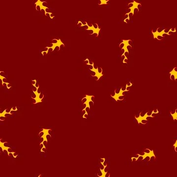 Seamless pattern paint flame decal cartoon vector Stock Illustration