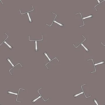 Seamless pattern Paint roller frame vector for renovation work Illustrazione stock