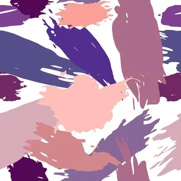 Seamless pattern. Paint strokes. Multicolored background with multicolored st Stock Illustration