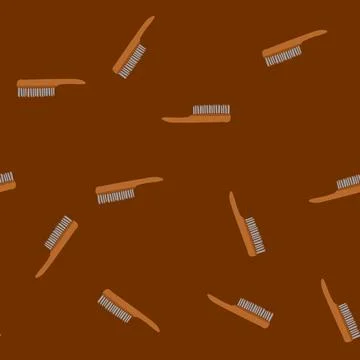 Seamless pattern paint wire brush cartoon vector Stock Illustration