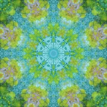 Seamless pattern, paintings on a fabric Stock Illustration