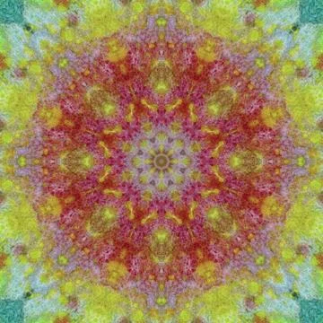 Seamless pattern, paintings on a fabric Stock Illustration