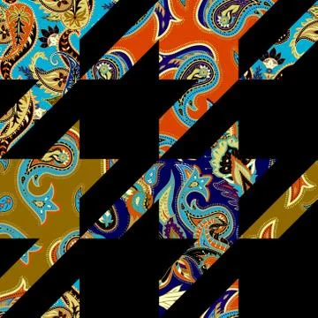 Seamless pattern Paisley. Illustrazione stock